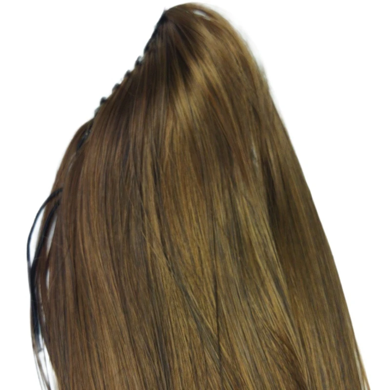 LW-31BR оптовая продажа модный стиль 24 дюймов конский хвост волосы парик