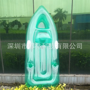 Tabla de paddle inflable transparente para niños, flotador de PVC para piscina, juguete acuático con portavasos - Product Image 4