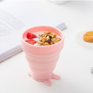 Custom Logo Folding Reusable Portable Sports Style Coffee Mug Heat Resistant Silicone <strong>Collapsible</strong> Leak-Proof BPA Free Travel <strong>Cup</strong> - Product Image 4