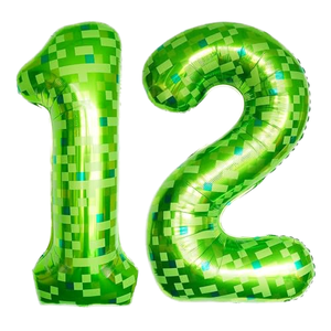 Globos de Número de Papel Metálico con Diseño de <span class=keywords><strong>Minecraft</strong></span>, Cuadrados Verdes de 40 Pulgadas, Artículos para Fiestas, Decoración para Crear un Ambiente Festivo - Product Image 1