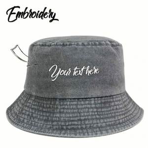 Chapeau Bob Léger Personnalisé d'Été avec Broderie pour Hommes et Femmes – Protection Solaire pour la Pêche, les Sorties Décontractées, le Cyclisme, la Plage et les Activités de Plein Air - Product Image 4