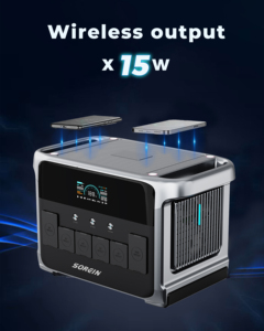 Sorein Portable Solar Station 3000W Solar Panels Car Charging 2000W AC Input <b>Battery</b> 2160Wh Flashlight Air Compressor - Product Image 6