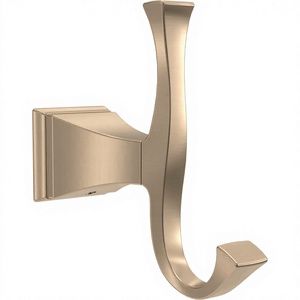 Brushed Metal Wall <b>Hook</b> <b>Key</b> Hanger Coat Rack Storage <b>Hook</b> <b>for</b> Entryway Bathroom - Product Image 2