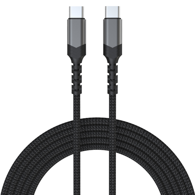 Nylon Braided 1m 60W 3A Fast Charging USB C Cable High Quality Type-C USB Cable for Mobile Phone