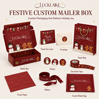 Boîte cadeau de Noël en carton personnalisée de luxe pour l'emballage de serviettes, parfums, ornements, cosmétiques, bijoux, pyjamas