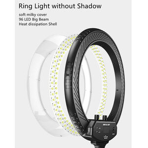 Anneau lumineux bicolore de 22 pouces avec support pour 3 téléphones et trépied, lampe de remplissage LED pour selfies et vlogs <span class=keywords><strong>sur</strong></span> TikTok et <span class=keywords><strong>YouTube</strong></span> - Product Image 3