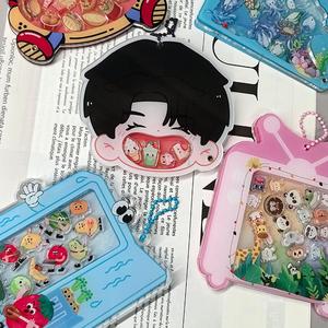 Promotion Gifts Cute Car Plastic Shaking Key Chain Cartoon Anime Custom Bag Pendant Acrylic Key Chain