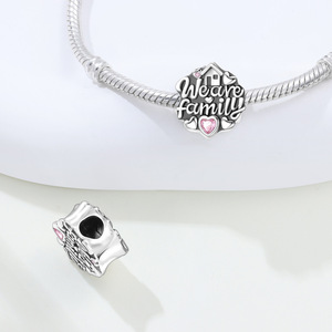 Original White Copper <b>Bead</b> <b>Bracelet</b> - DIY We Are Family Isolation <b>Bead</b> Pendant Jewelry, Personalized Women's Jewelry - Product Image 5