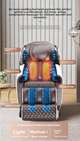 Fauteuil de massage électrique intelligent pour usage domestique, modèle SL à double rail, luxe, capsule spatiale 3D, double moteur, télécommande sans fil