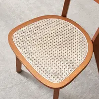Purely Feel Nordic Massivholz Japanischer Retro Stuhl moderner einfacher Rattan Esszimmers tuhl Restaurant Rückenlehne Stuhl