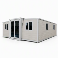 Maison conteneur extensible pour l'hébergement en station balnéaire, solution de logement modulaire pliable pour les projets d'accueil en plein air
