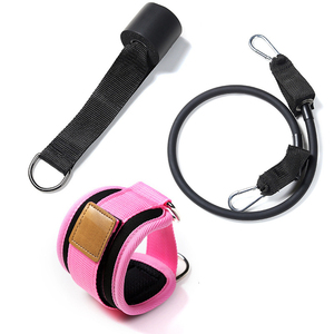 Spor ayak bileği askısı yastıklı D halka ayak bileği manşetleri spor salonu egzersiz kablo makineleri popo ve bacak ağırlıkları egzersizleri - Product Image 1