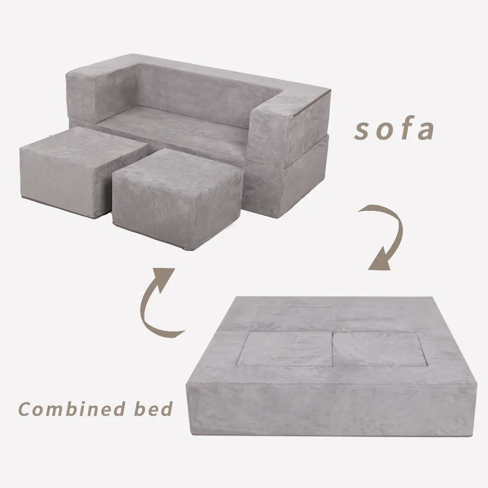 Children Perfect Sleeper Convertible Sofa Bed Modern Folding Sectional Sofa Living Room Furniture with Small Package Size