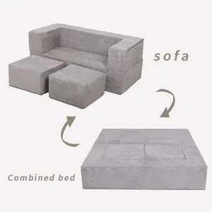 बच्चों सही स्लीपर परिवर्तनीय सोफे बिस्तर आधुनिक तह अनुभागीय सोफे कमरे में रहने वाले फर्नीचर के साथ छोटे पैकेज का आकार