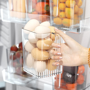 Refrigerator Storage Boxes Food Grade Rectangle Kitchen Organizer For Fridge Egg Fruit Vegetable Preservation Container - Product Image 3