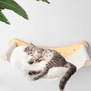 Sisal Touw Kat Hangmat Aan De Muur Gemonteerde Kattenplank Met Twee Treden Wandplanken En Zitstokken Kattenbed