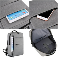 Sac à dos pour ordinateur portable durable avec logo personnalisé, sac à dos d'affaires avec port de charge USB, sac à dos de voyage pour ordinateur portable 15,6 pouces