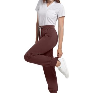 Pantalones Médicos FOXA para Mujer, Mezcla de Algodón, Estilo Jogger con 5 Bolsillos, Uniformes de Hospital - Product Image 4