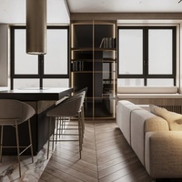 Armoires de cuisine de style italien de haute qualité, design de maison entière de haute qualité, armoires de cuisine prêtes à l'emploi