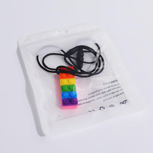 Jouet à mâcher en silicone souple pour bébé Blocs de construction arc-en-ciel transfrontaliers avec bâton de meulage Caractéristique <span class=keywords><strong>Mot</strong></span> arc-en-ciel - Product Image 5