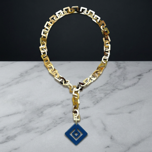 Collar Hecho a Mano en Vietnam, Clásico, Ecológico, de Cuerno de Búfalo, Unisex, Cadena de Eslabones de 90 cm, 80-100 g, Joyería para el Cuidado de la Salud, Aniversario - Product Image 3