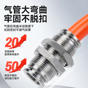 Conector Neumático de Alta Presión Sayu PMF10-02 de Acero Inoxidable 304 con Acoplamiento Rápido - Product Image 3