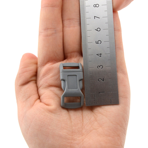 1/2 ''pouces 5 couleurs courbes profilées Paracord <span class=keywords><strong>Bracelet</strong></span> Clips en plastique boucles à dégagement latéral rapide - Product Image 5