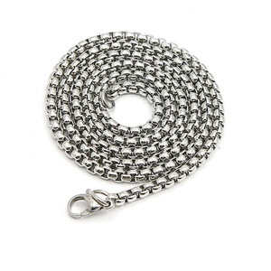Chaîne en acier inoxydable de Chine pour la fabrication de bijoux, collier simple en chaîne d'argent - Product Image 1