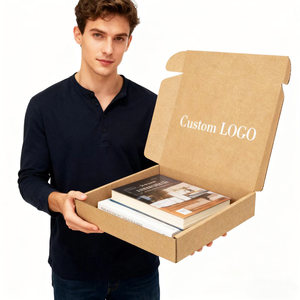 Emballage personnalisé pour livres de bandes dessinées, carton ondulé, papier kraft brun, emballage pour livres, boîte d'expédition - Product Image 1