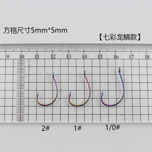 Crochets d'assistance à l'échelle de <span class=keywords><strong>Dragon</strong></span> coloré en vrac 8003 leurre de pêche et hameçons de bar Topmouth Culter et loach appâts souples crochets de gabarit - Product Image 3
