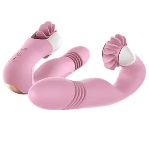 Licking Kiss Heating Vibrator Women Orgasm Rotation Tongue Vibrator Clitoris Stimulator G-spot Dildo sex toys