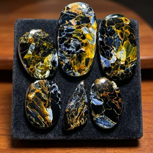 Piedra Preciosa Natural de Pietersita, Cabujón Pulido, Piedra Natural de Calidad para Joyería, Formas y Tamaños Variados, 20-30MM - Product Image 3