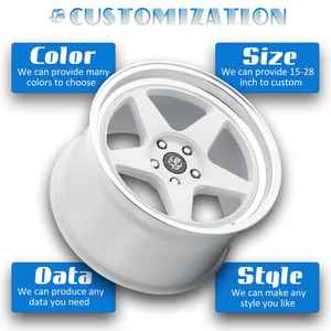 JJSEES Roues en fil d'or Roue à rayons chromée 13 14 16 20 22 24 26 pouces 5x112 5x120 5x108 5x127 pour Tesla Model Y 3 <span class=keywords><strong>Corvette</strong></span> - Product Image 6