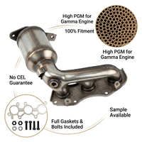 Colector de Escape de Alto Flujo para Hyundai Accent Rio Soul Veloster 1.6L Motor Gamma G4FD 28510-2B485 Ajuste Directo SIN CEL