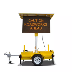 Solar Powered Trailer VMS Mobile LED Variable <b>Message</b> Sign Waterproof Auto Dimming <b>Board</b> - Product Image 1