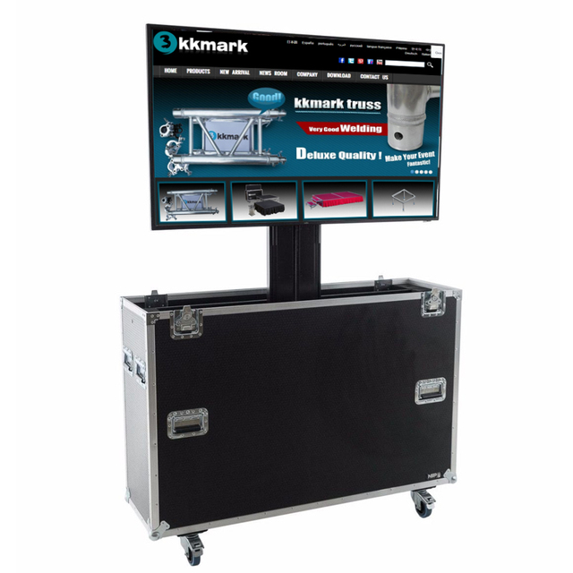 Kkmark 86'' 80'' 65'' Automatic Control Led LCD Tv Screen Electric Lift Plasma Flight Road Show Case