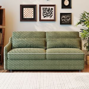 Sofá Cama de Tela Minimalista Moderno de Alta Gama con Colchón Incorporado, Plegable y Multifuncional para Espacios Pequeños - Product Image 1