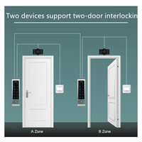 Pengontrol Akses RFID Input Output Wiegand, Keypad TouchKey, Kontrol Akses Kartu Sidik Jari PIN dengan Aplikasi Tuya WiFi Anti-vandal