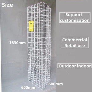 Tùy chỉnh Cửa Hàng Điện thoại di động phụ kiện công cụ thiết lập đồ trang sức đồ chơi Snack Khoai Tây Chip <span class=keywords><strong>3</strong></span> mặt kim loại lưới dây lưới Rack hiển thị đứng - Product Image 2