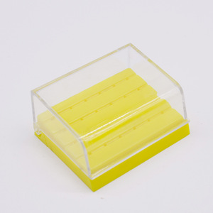 Dental 24-Hole <b>Square</b> Bur Box With Lid Plastic Bur Holder High-Capacity Storage For Home And Commercial Use - Product Image 1