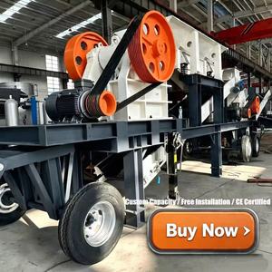 เครื่องบดหินเคลื่อนที่แบบ EU พร้อมเครื่องบดแบบ Hammer Mill สำหรับหินแม่น้ำและหินขนาด 3/4 นิ้ว เครื่องบดหินแบบพกพาพร้อมจัดส่งภายใน 10 วัน - Product Image 1