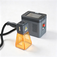 Machine de marquage laser fibre 2D portable 20W mini, pour métal, peinture, écriture, AI, DXF, refroidie par air, garantie 2 ans