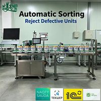 Machine de marquage laser de précision pour marquer le dessus et le dessous des boîtes de lait en poudre, permettant une fonction de traçabilité individuelle des produits entièrement intégrée en ligne.
