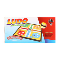 Jeu de Société Ludo Échecs Portable, Ensemble de Jeux de Plateau Pliable Ludo Échecs avec Dés