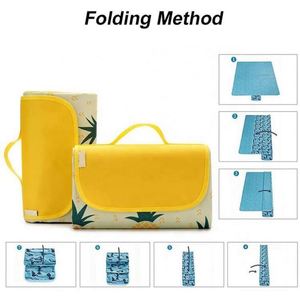 Outdoor Extra <b>Large</b> Sand Proof Waterproof Portable Picnic Beach Blanket <b>Mat</b> for Camping Hiking - Product Image 5