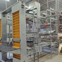 Bien-être nichoir de poulet collecte d'œufs volaille cage automatique système de parcours libre rouleau poules pondeuses système de volière pour