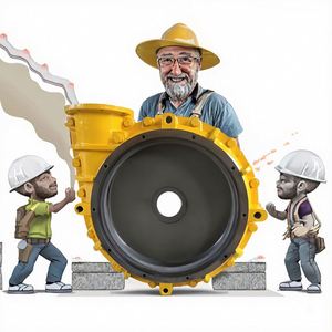 Impulsor de Goma Personalizado, Piezas de Repuesto para Bomba de Lodos, Impulsores de Alta Calidad para Bomba de Lodos - Product Image 1