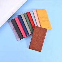 Porte-cartes en cuir PU PVC imperméable antivol grande capacité pour permis de conduire et passeport