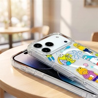 Coque de téléphone magnétique à motif personnalisé en texture graffiti de dessin animé pour iPhone 18 Pro Max, compatible avec iPhone 17, 16, 15, 14, 13