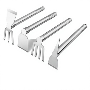 Houe de jardin moderne et durable en acier inoxydable, outils à main de 15/24 pouces, cultivateur de jardinage - Product Image 4